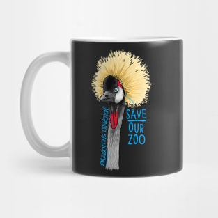 Day 22- Grey-Crowned Crane Mug